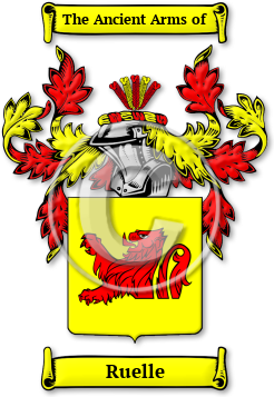Ruelle Family Crest Download (jpg) Legacy Series - 150 DPI