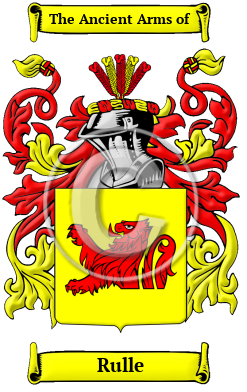 Rulle Family Crest/Coat of Arms