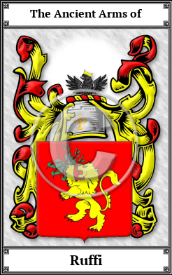 Ruffi Family Crest Download (JPG)  Book Plated - 150 DPI