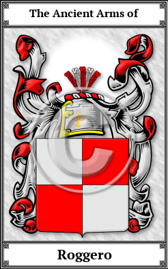 Roggero Family Crest Download (JPG)  Book Plated - 150 DPI