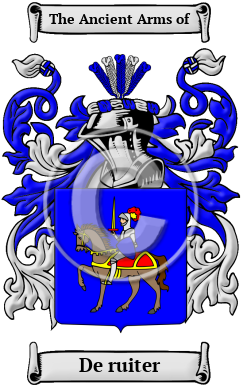 De ruiter Family Crest/Coat of Arms
