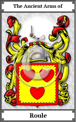Roule Family Crest Download (JPG)  Book Plated - 150 DPI
