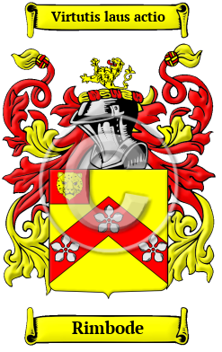 Rimbode Family Crest/Coat of Arms