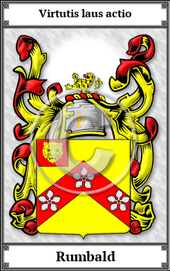 Rumbald Family Crest Download (JPG)  Book Plated - 150 DPI