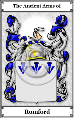 Romford Family Crest Download (JPG) Book Plated - 600 DPI