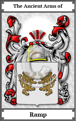 Ramp Family Crest Download (JPG)  Book Plated - 150 DPI
