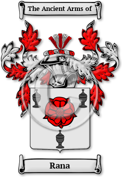 Rana Family Crest Download (jpg) Legacy Series - 150 DPI