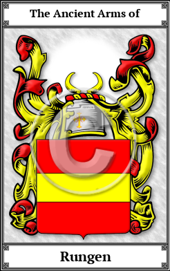 Rungen Family Crest Download (JPG)  Book Plated - 150 DPI