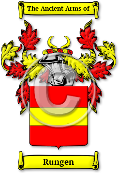 Rungen Family Crest Download (jpg) Legacy Series - 150 DPI