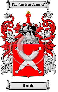 Ronk Family Crest/Coat of Arms