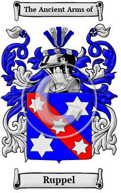Ruppel Family Crest/Coat of Arms