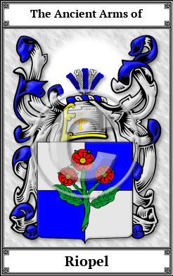 Riopel Family Crest Download (JPG)  Book Plated - 150 DPI