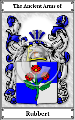 Rubbert Family Crest Download (JPG)  Book Plated - 150 DPI