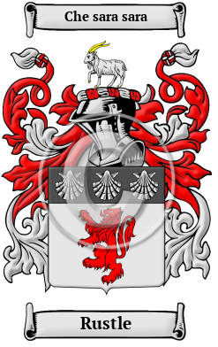 Rustle Family Crest/Coat of Arms