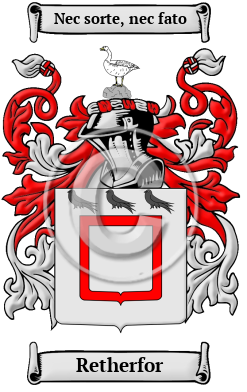 Retherfor Family Crest/Coat of Arms