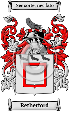 Retherford Family Crest/Coat of Arms