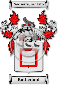 Rutherfurd Family Crest Download (jpg) Legacy Series - 150 DPI
