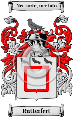 Rutterfert Family Crest/Coat of Arms