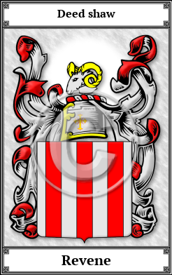 Revene Family Crest Download (JPG)  Book Plated - 150 DPI