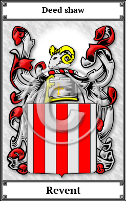 Revent Family Crest Download (JPG)  Book Plated - 150 DPI