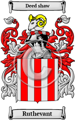 Ruthevant Family Crest/Coat of Arms