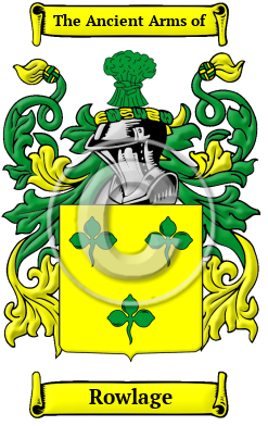 Rowlage Family Crest/Coat of Arms