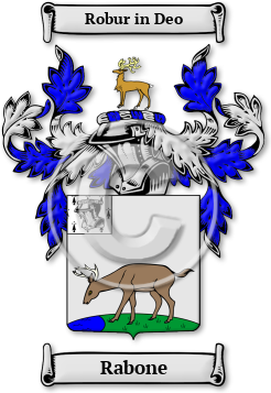 Rabone Family Crest Download (jpg) Legacy Series - 150 DPI