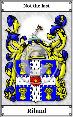 Riland Family Crest Download (JPG)  Book Plated - 150 DPI
