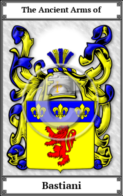 Bastiani Family Crest Download (JPG)  Book Plated - 150 DPI
