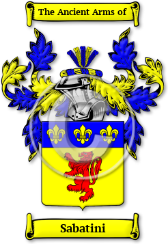 Sabatini Family Crest Download (jpg) Legacy Series - 150 DPI