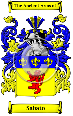 Sabato Family Crest/Coat of Arms