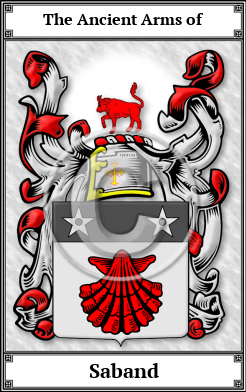 Saband Family Crest Download (JPG) Book Plated - 600 DPI