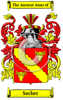Sacher Family Crest/Coat of Arms