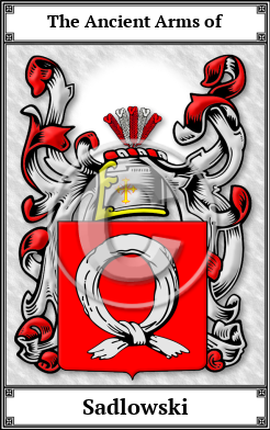 Sadlowski Family Crest Download (JPG)  Book Plated - 150 DPI