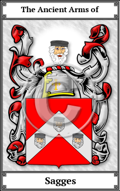Sagges Family Crest Download (JPG)  Book Plated - 150 DPI