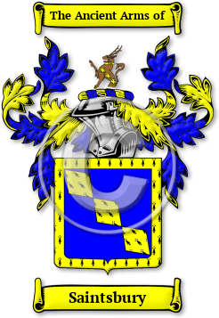 Saintsbury Family Crest Download (jpg) Legacy Series - 150 DPI