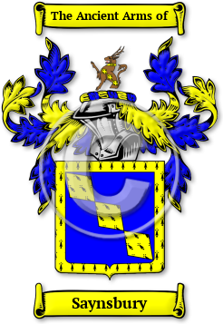 Saynsbury Family Crest Download (jpg) Legacy Series - 150 DPI
