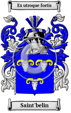 Saint'belin Family Crest/Coat of Arms