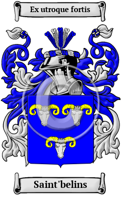 Saint'belins Family Crest/Coat of Arms