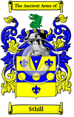 Sthill Family Crest/Coat of Arms