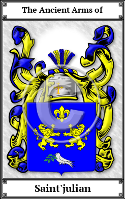 Saint'julian Family Crest Download (JPG)  Book Plated - 150 DPI