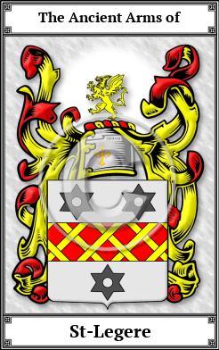 St-Legere Family Crest Download (JPG)  Book Plated - 150 DPI
