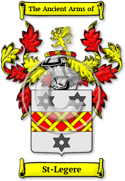 St-Legere Family Crest Download (jpg) Legacy Series - 150 DPI