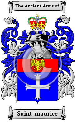 Saint-maurice Family Crest Download (JPG) Heritage Series - 300 DPI