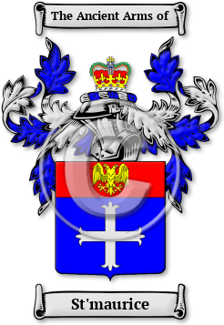 St'maurice Family Crest Download (jpg) Legacy Series - 150 DPI