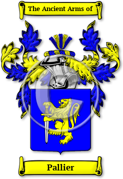 Pallier Family Crest Download (JPG) Legacy Series - 600 DPI