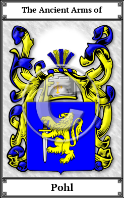 Pohl Family Crest Download (JPG) Book Plated - 600 DPI