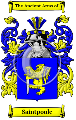 Saintpoule Family Crest/Coat of Arms