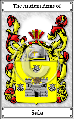 Sala Family Crest Download (JPG)  Book Plated - 150 DPI
