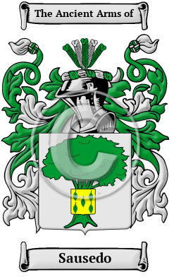 Sausedo Family Crest/Coat of Arms